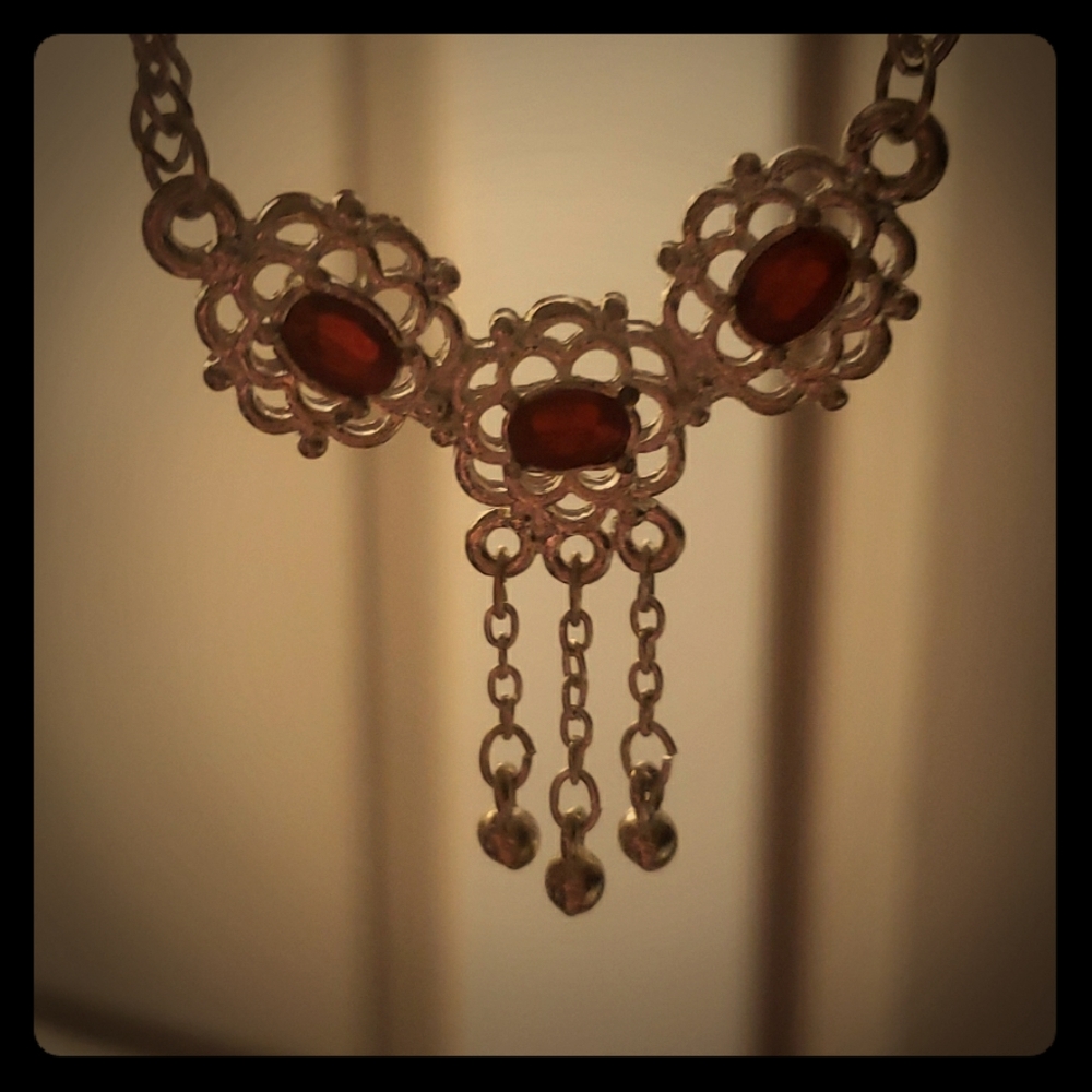 Brand New Gorgeous Ruby Red Necklace